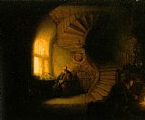 Rembrandt Famous Paintings - Philosopher in Meditation